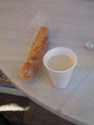 We try a farton roll and horchata